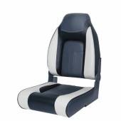 Сиденье мягкое складное Premium Designer High Back Seat, серо-чёрное RemLodok-Shop.ru