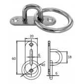 Планка овальная с проушиной и кольцом 6 мм AISI 304 RemLodok-Shop.ru