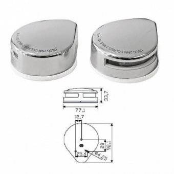 Огни бортовые светодиодные 34х77х92 мм, хромированный корпус RemLodok-Shop.ru