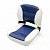 Сиденье мягкое раскладное 400х420 мм, бело-синее RemLodok-Shop.ru