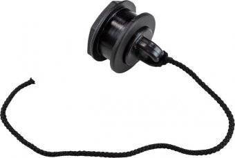 Сливной клапан на транец 17–28 мм (Черный) RemLodok-Shop.ru