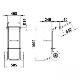 Тележка для ПЛМ (свободная станина) RemLodok-Shop.ru