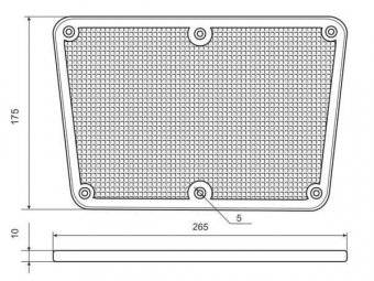 Транцевая накладка пластик (Черная) RemLodok-Shop.ru