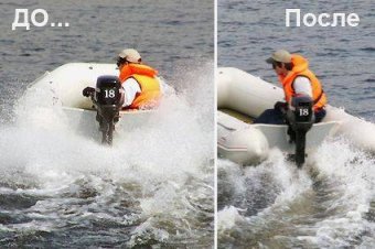 Брызгоотбойник на транец надувной пвх лодки RemLodok-Shop.ru