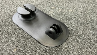 Рым якорный средний с роликом (Черный)