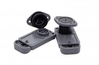 Клапан сливной створчатый на транец 27мм Серый (Россия) RemLodok-Shop.ru