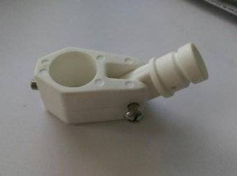 Наконечник+кронштейн под 22 трубу (Светло-Серый) RemLodok-Shop.ru