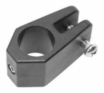 Кронштейн скользящий с фикс болтом под трубу 22мм чёрн