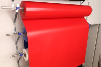 Ткань лодочная Dejia Boat 1450 Красный Рулон 50м RemLodok-Shop.ru