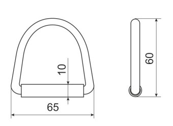 D-кольцо 65 мм со втулкой, сталь RemLodok-Shop.ru