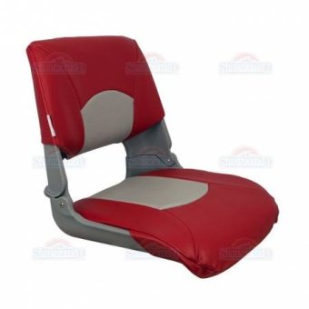 Сиденье мягкое складное Skipper, красно-серое RemLodok-Shop.ru