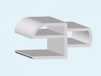 Профиль замка для стыковки со стрингером Z-типа 12мм