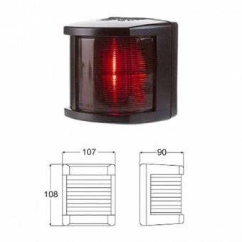 Огонь бортовой красный 108х107х90 мм черный корпус RemLodok-Shop.ru